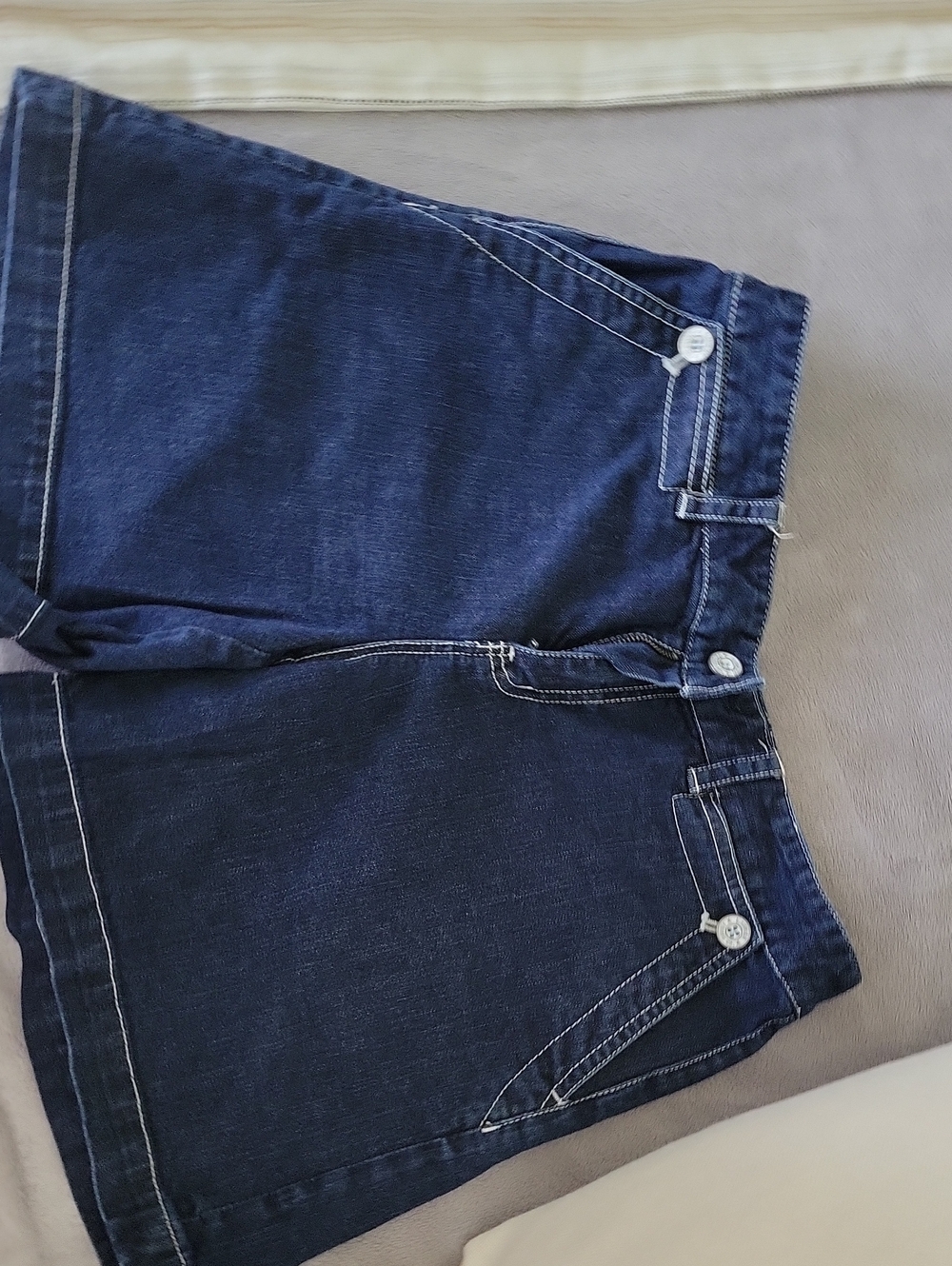 Women’s RALPH LAUREN Dark Blue Denim Jean SHORTS